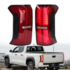 Pair LED Tail Light Rear Brake Lamps For Toyota Tacoma 2024 W/O Tailgate Switch