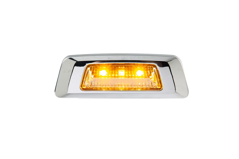 20Pcs Front Marker Lamp White 3LED Yellow Fit For Kenworth T680 T880 T700 12V Foto 2 de 4