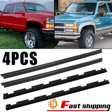 Inner & Outer Window Sweep Felt Seal Weatherstrip 4 PCS Kit Set Fits Chevy Truck