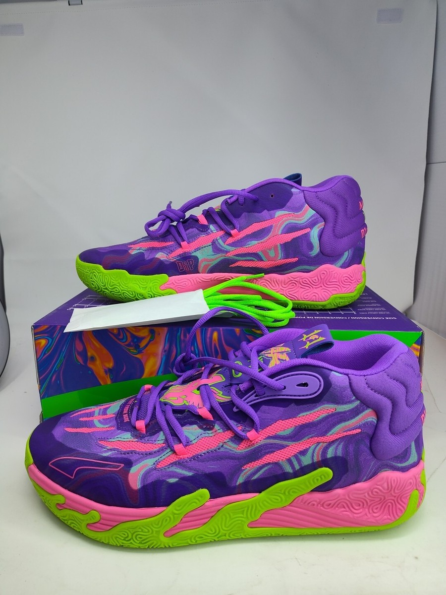 New PUMA Lamelo Basketball Shoes MB.03 Toxic 378916-01 Size 14 No
