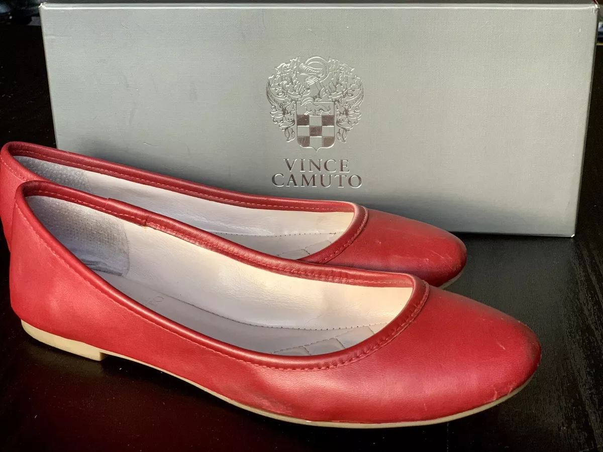 Vince camuto red best sale flats