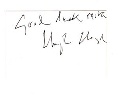 Hugh Lloyd Signed Card 1988 Autographed Dr. Who