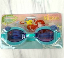 The Little Mermaid Kids Swimming Goggles Ages 3  up Teal Size Small Disney NEW