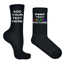 Custom Photo Socks, Personalized Text Socks, Custom Face Socks, Personalized Gif