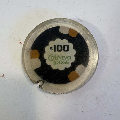 Cal Neva Lodge $100.00 Casino Chip Lake Tahoe Nevada Sealed