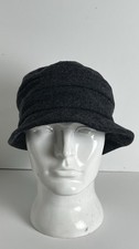 Scala Pronto Ladies Wool Rolled Bucket Hat Color Gray OSFM NWOT