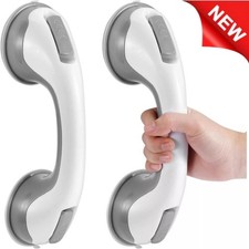 Shower Handle 2 Pack 12" Grab Bars Suction Grip Handicap Elderly Bathroom Safety