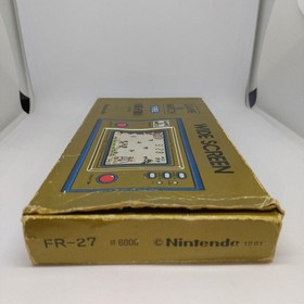 GAME & WATCH FIRE Wide Screen Box Instruction Inner Box Working
