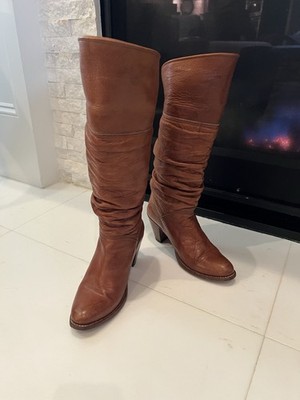 Womens Rare Vintage Frye  Boots 6.5 M Conrad Wl Dorado Scrunched Shaft Bohemian