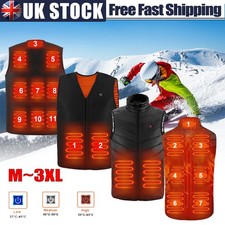 Winter Men Women Heated Vest Warm Gilet Electric USB Jacket Heating Coat Thermal