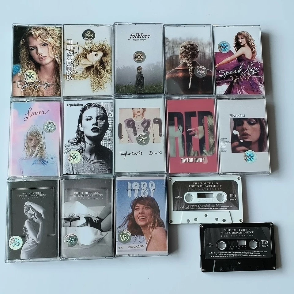 Taylor Swift - Complete Set of Thirteen Retro Album Tape Sealed Cassettes - Image 2 of 4