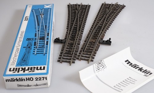 (0618) Märklin H0 K-Gleis schlankes Weichenpaar 2271  in OVP | Condition: Gebraucht