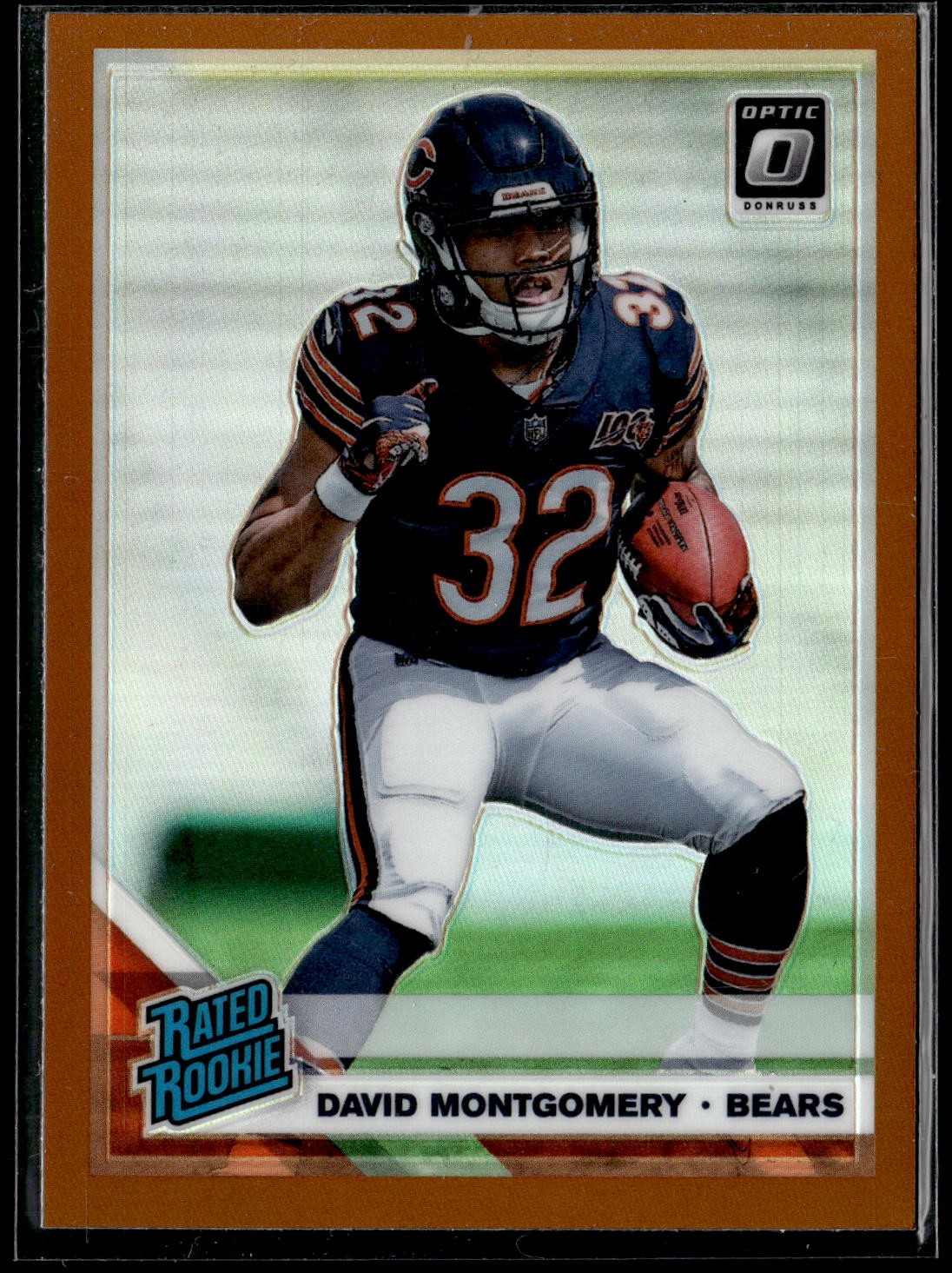 David Montgomery 2019 Donruss Optic #161 Rookie Bronze Chicago Bears