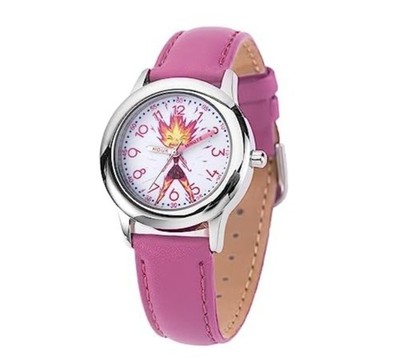 Disney Pixar Elemental Kids' Time Teacher Analog Quartz Watch -Ember Lumen