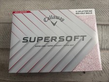 Callaway Golf 2023 SuperSoft Splatter Golf Balls 12-pack, White/Red