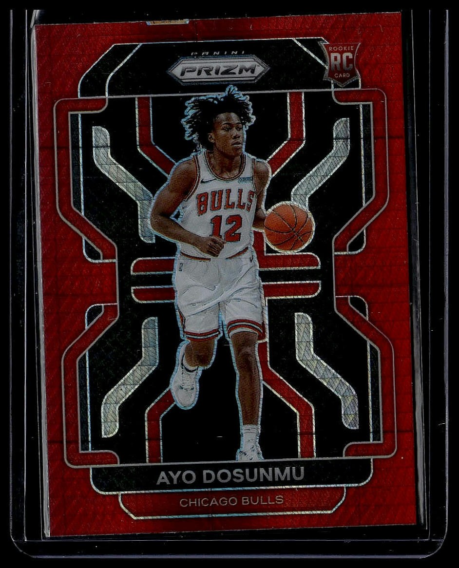 2021-22 Panini Prizm #271 Ayo Dosunmu Hyper Red