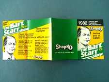 1982 Green Bay Packers Football Schedule, Bart Starr Show, ShopKo Sponsor
