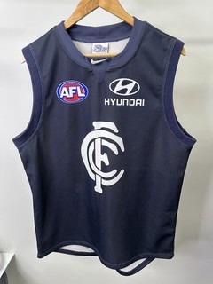 AFL Nike Retro Vintage Carlton Blues Mars Football Jersey Mens Size XL / 2XL
