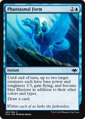 x4 Phantasmal Form C MTG Modern Horizons M/NM, English