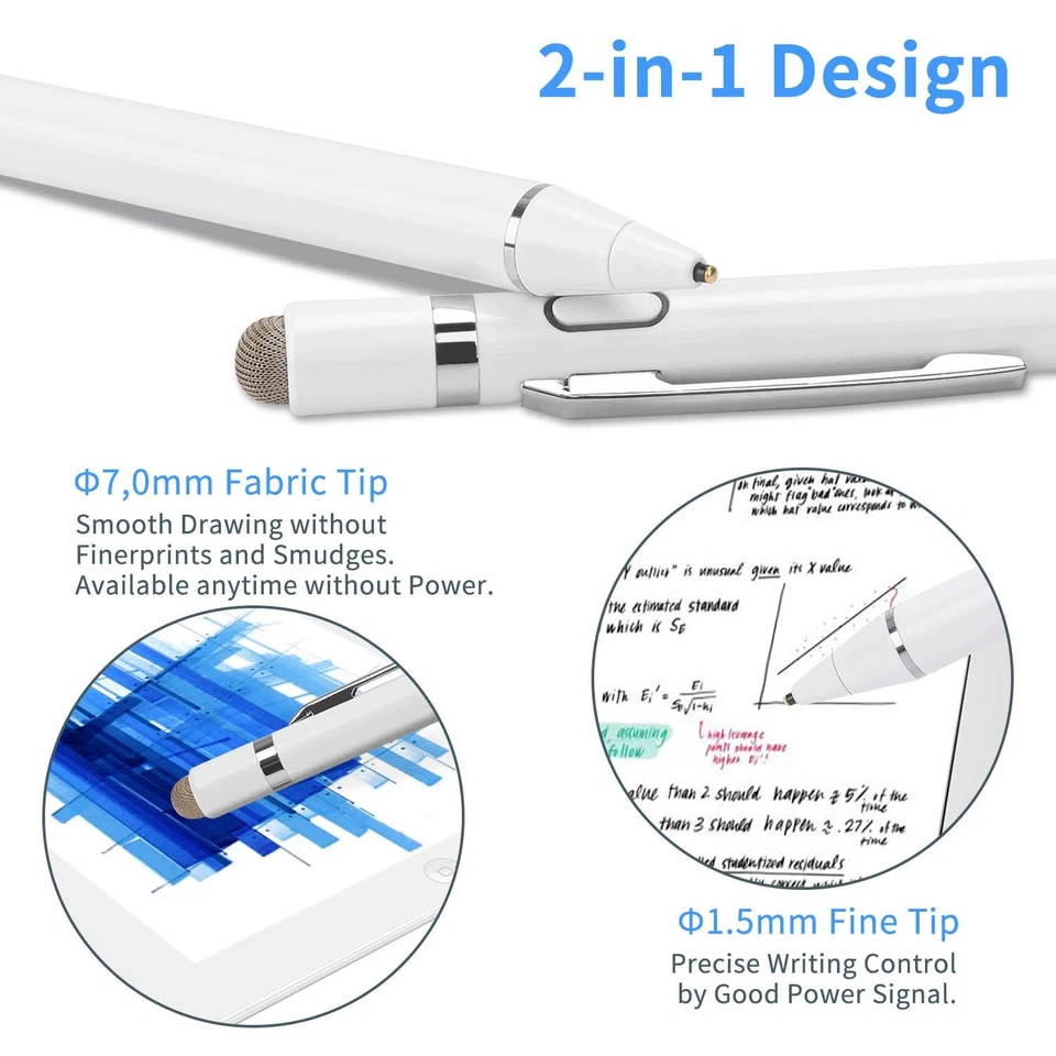 Active Stylus Digital Pen with Ultra Fine Tip Stylus for iPad iPhone Samsung ... - Image 4 of 4