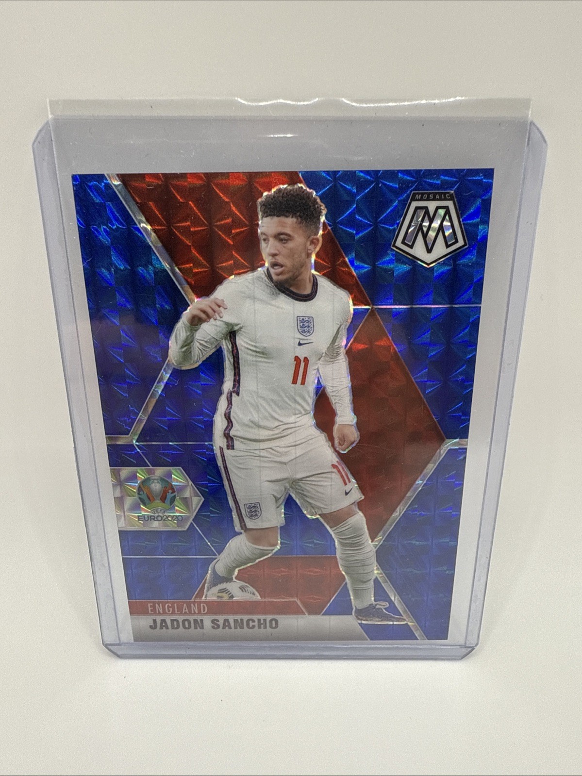 2021 Panini Mosaic Blue Prism UEFA Euro 2020 - Jadon Sancho  /99 MANU