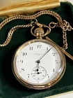 Antique ELGIN 10K GF Pocket Watch 1901 16s 15j with Simmons GF Chain WORKING