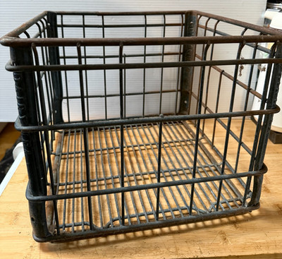 ミルククレート ヴィンテージ 60s オリジナル FRP Vintage 1960's Dairylea Metal Milk Dairy Heavy Duty Crate 13