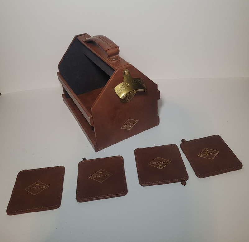 The Gentlemen's Playing Card Holder Set w/ Carry Case & 4 Zippered Wallets