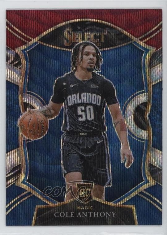 2020-21 Panini Select Concourse Tri-Color Prizm Cole Anthony #75 Rookie RC 12g7
