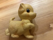 Vintage 1950s Rempel Squeaky Toy Dog Puppy   Authentic Mid-Century Collectible 