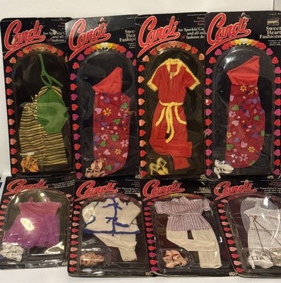 Vintage Mego Candi Sweet Heart Fashions Outfit 18   Lot Of 8 NRFB