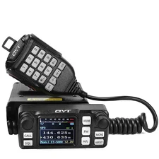QYT KT-5000 25W Dual Band VHF/UHF FM Mini Mobile Radio Detachable Front Panel
