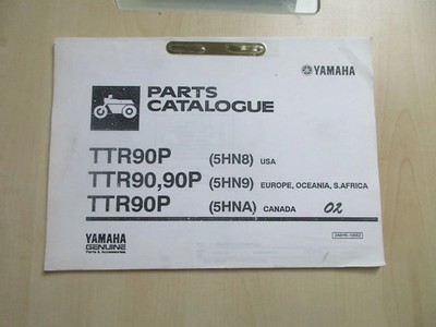 Yamaha TTR90P TTR 90 Ersatzteilkatalog Ersatzteilliste Catalogue 2A5HN-100E2