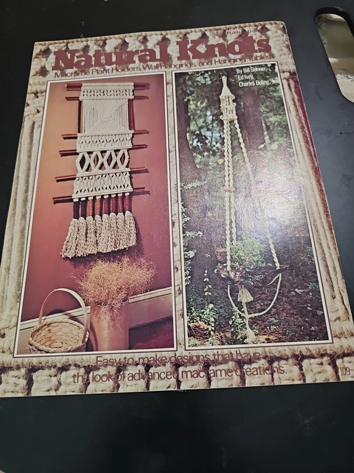 NATURAL KNOTS: Macrame Plant Holders, Wall Hangings & Hanging Tables - Patterns - Image 2 of 3