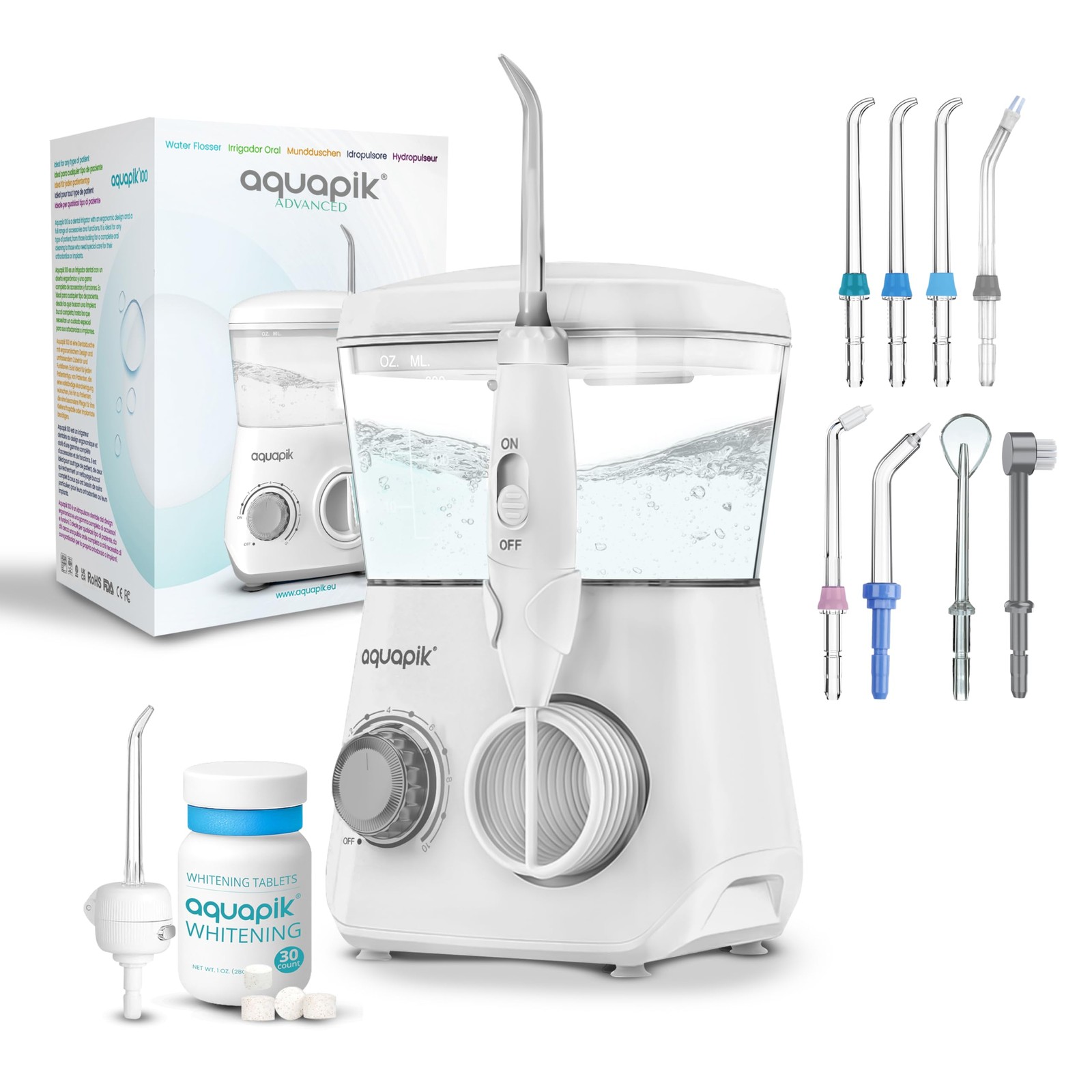 Idropulsore Aquapik® ADVANCED: Sorriso Sano per Tutta la Famiglia