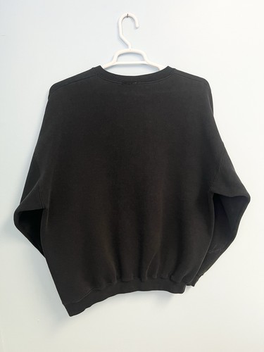 Vintage 90s Disney Mickey Mouse Crewneck Sweatshirt XL Faded Black Worn USA - Picture 14 of 15