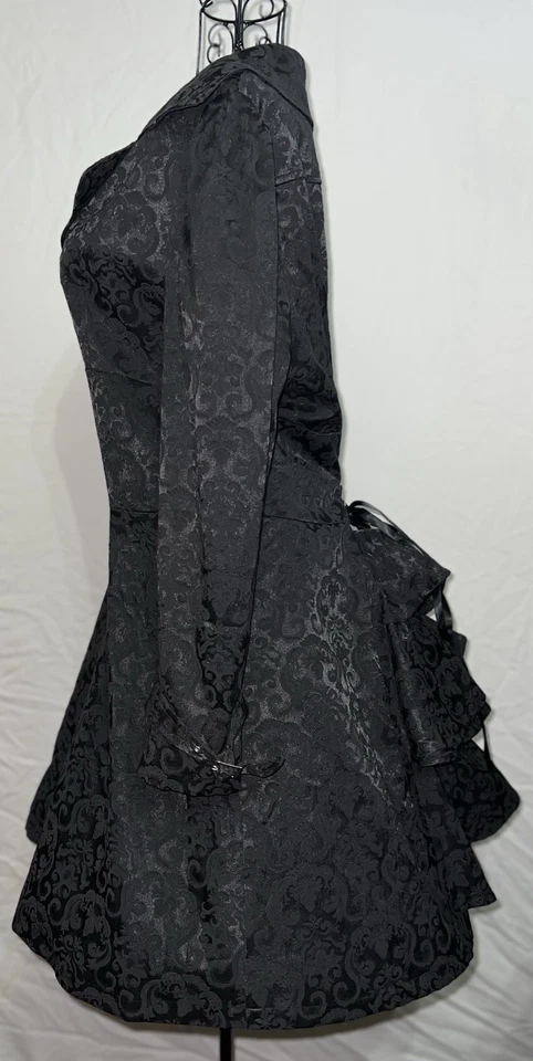 Gabardina con respaldo corsé estilo victoriano steampunk gótico estrella CHIC talla 18 Foto 2 de 4