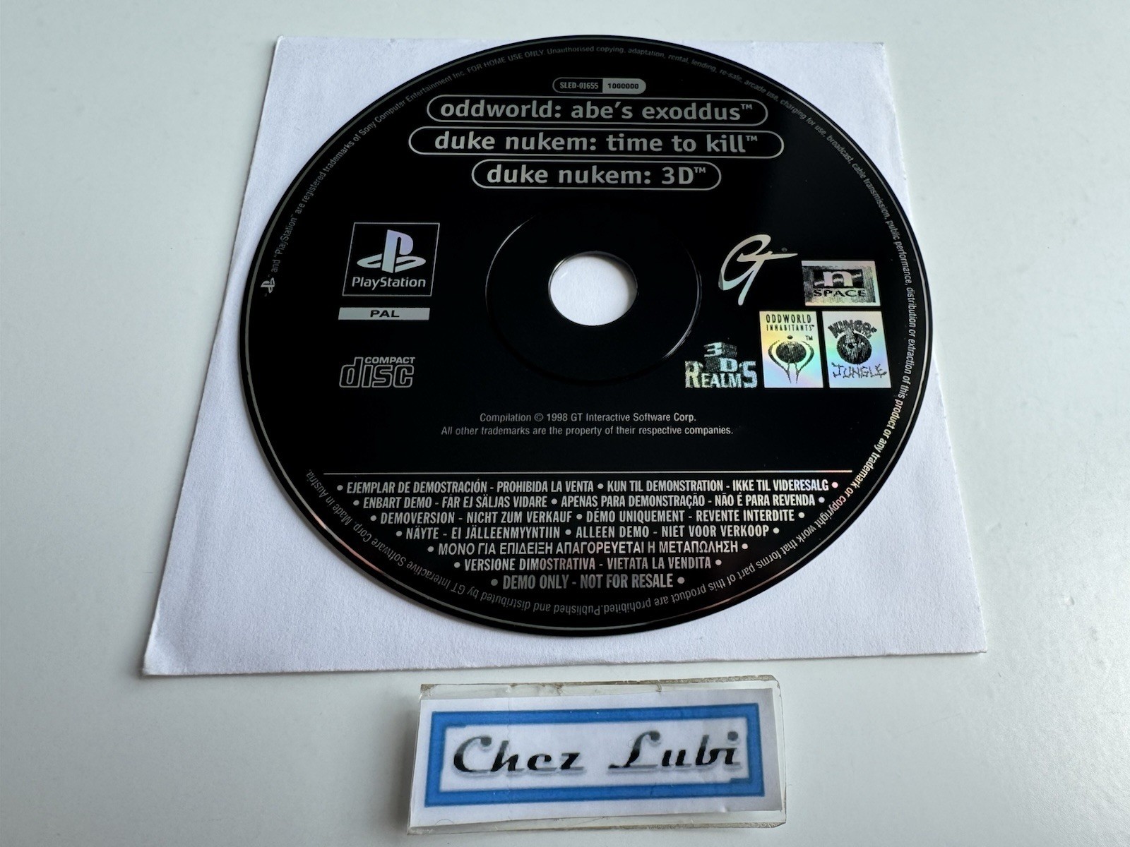 Demo - Oddworld Abe’s Exoddus / Duke Nukem 3D / Time To Kill - Promo - PS1 - PAL