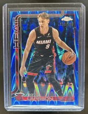 2025-26 Topps Chrome Pelle Larsson RayWave Blue Refractor #/150 Heat