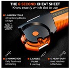 Orange Ninja 7-In-1 Garden Tool & Knife Sharpener – Sharpens Axe, Hatchet, Mache — photo 6