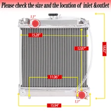 LVA802036 Tractor ROW Radiator For John Deere 2305/2025R 2320 3005 790 Compact