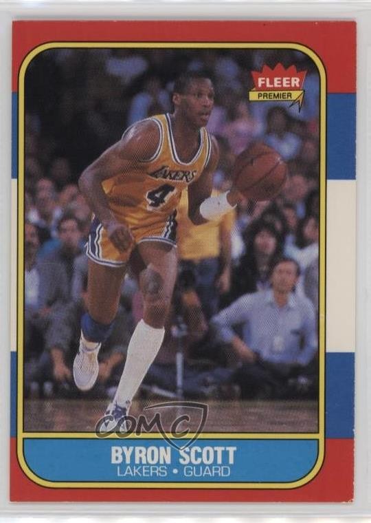 1986-87 Fleer Byron Scott #99 2s2