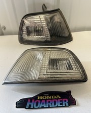 1990-1991 Honda Civic Hatchback Clear Corner Light Set Aftermarket