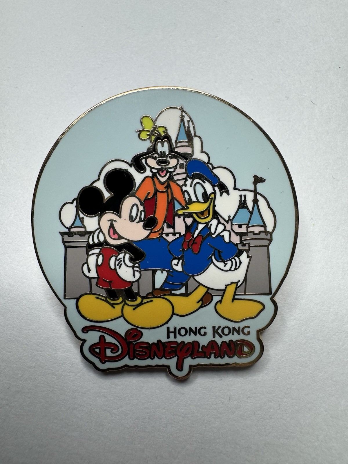 2008 Disney Hong Kong Disney Pin Fab 5 Mickey Goofy Donald Duck DisneyLand