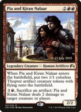 Pia and Kiran Nalaar -Foil Light Play MTG Promos: Prerelease Cards