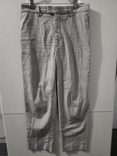 Uniqlo x Ines De La Fressange Pants Womens 6 Gray Houndstooth Plaid Ankle Cotton