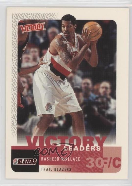 2000-01 Upper Deck Victory Victory Leaders Rasheed Wallace #253 0g3h