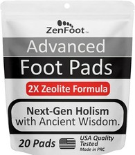 Advanced Zeolite Foot Pads Plus Curcumin & Gi...