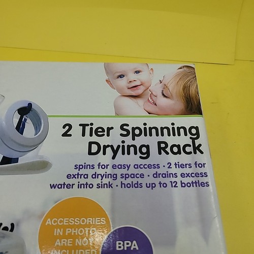 New in Box-Playtex Baby 2 Tier Spinning Drying Rack Holds Up To 12 ...