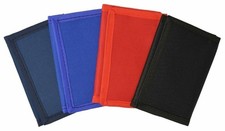 Kids Mens Solid Color Slim Trifold Nylon Children Wallet